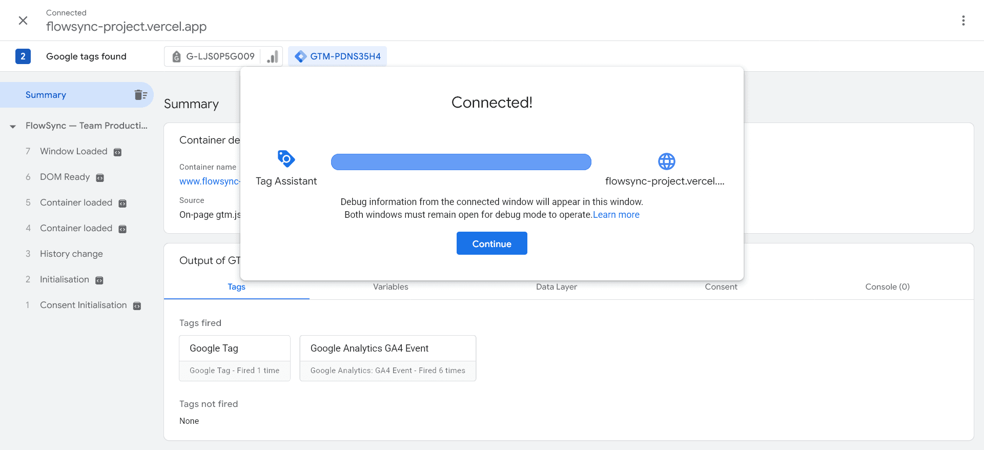Analytics & Growth Tracking screen
