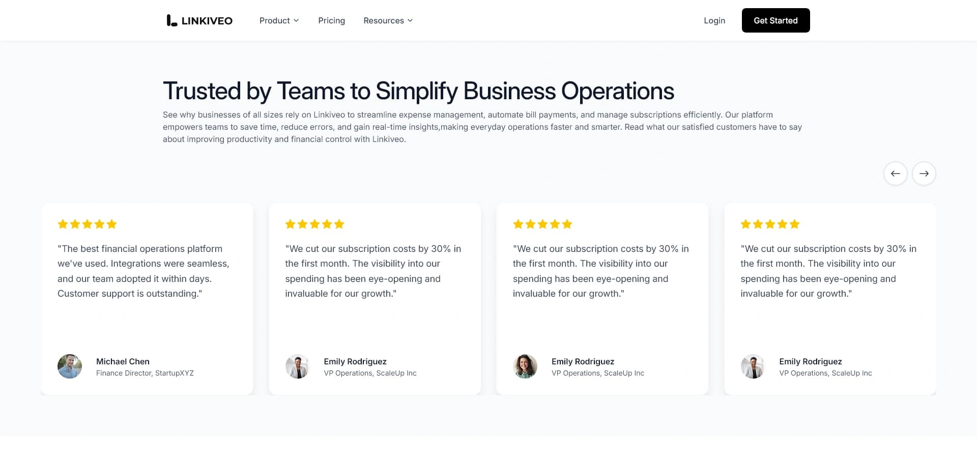 Linkiveo detail screen